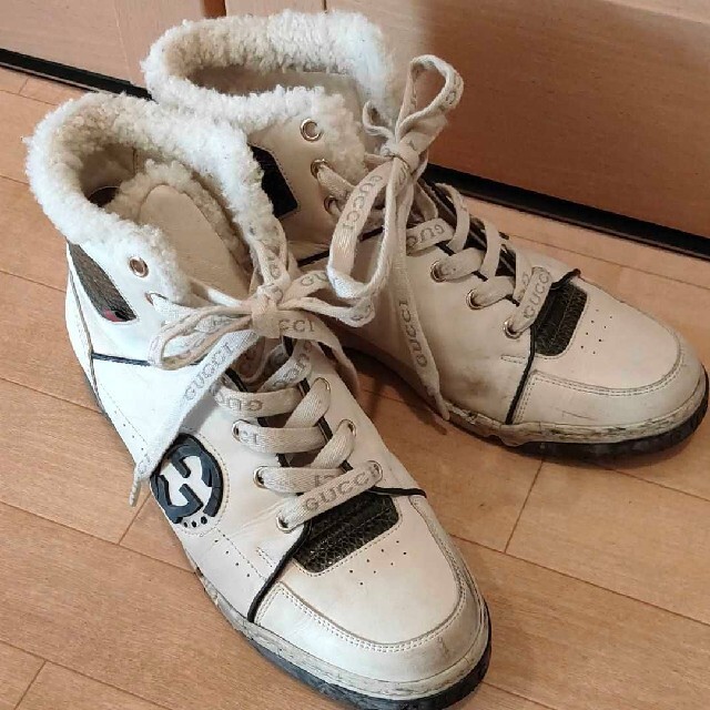 GUCCI  Interlocking G Leather x Python Boa High C… - image 1