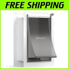 Weatherproof Pet Door - Steel Frame, Double Flap Design