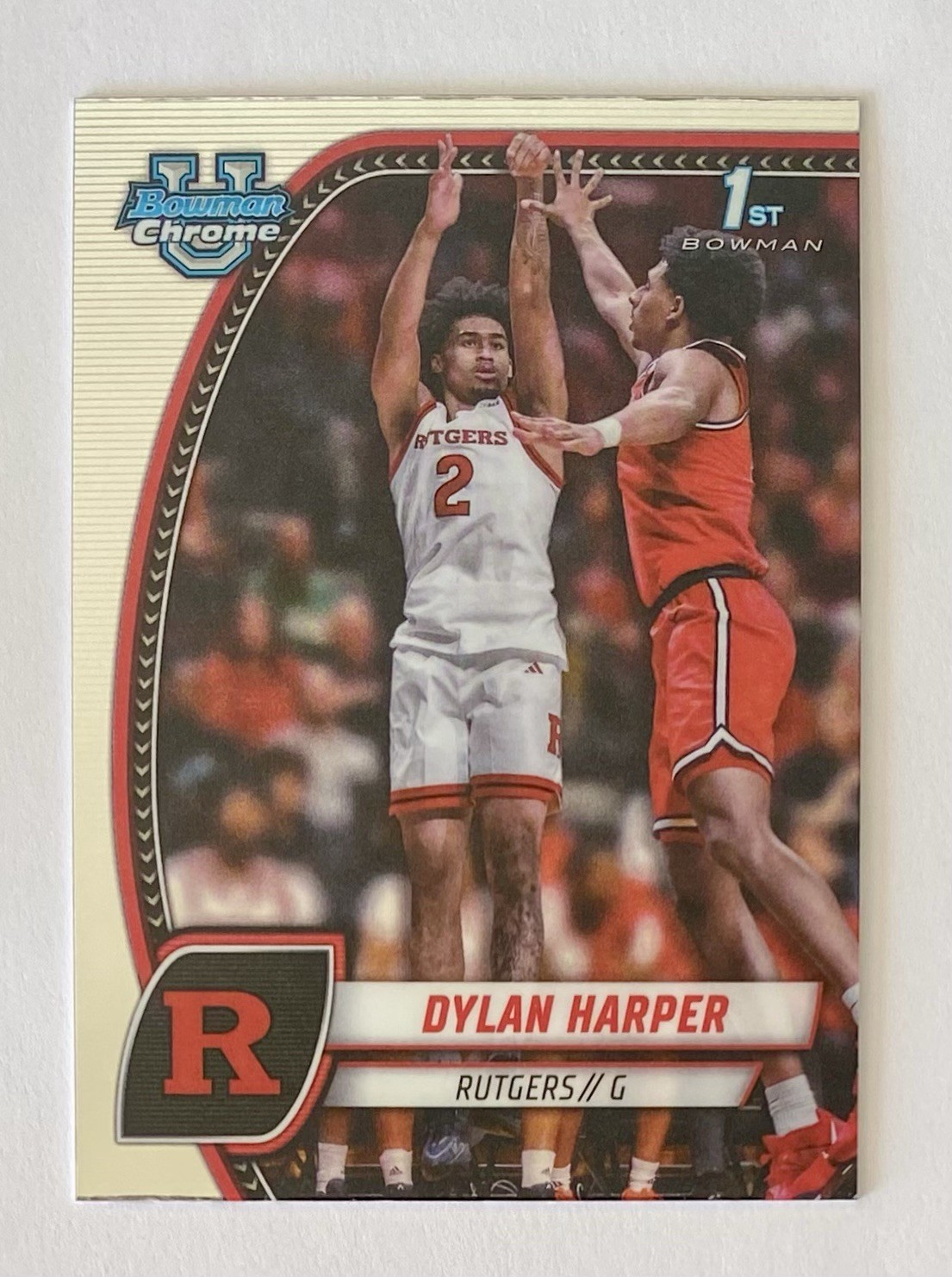 2024-25 Bowman U Chrome Dylan Harper 1st Bowman Rutgers Scarlet Knights #22