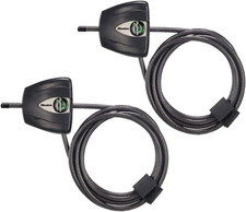 Black Python Steel Cable Lock with Keys, Heavy Duty Anti-Theft Trail Camera a...