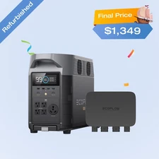 EcoFlow 800W Alternator Charger with Power Station Certified Refurbished