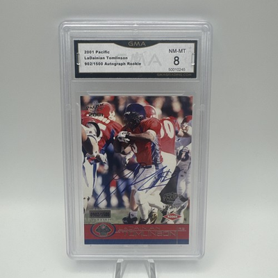 #ad LaDainian Tomlinson 2001 Pacific Rookie Auto SP 1500 #459 $74.99
