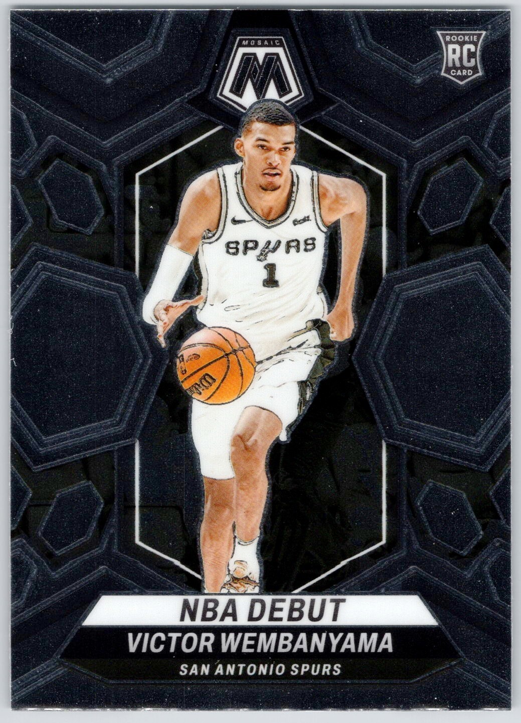 2023-24 Panini Mosaic NBA Debut #257 Victor Wembanyama RC Rookie S.A Spurs
