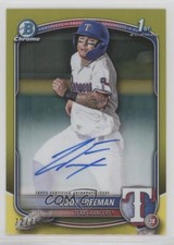 2025 Bowman Chrome Prospect Yellow Refractor 72/75 Cody Freeman Auto 0i1b