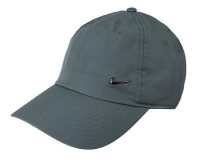 Nike Dri-Fit Club METAL Swoosh Caps Mütze Clay Green Baseball Run Cap...