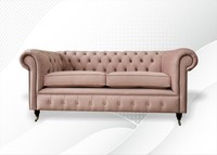 Design Polster Sitz Couch 3 Sitzer Sofa Chesterfield Sofas Couchen Textil Stoff