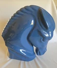 Vintage Haeger Large Art Deco Blue Glazed Horse Head Sculpture Made in USA