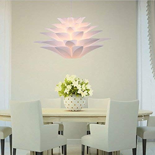 Lightingsky Ceiling Pendant DIY IQ Jigsaw Puzzle Lotus Flower Lamp Shade Kit - Bild 5 von 7