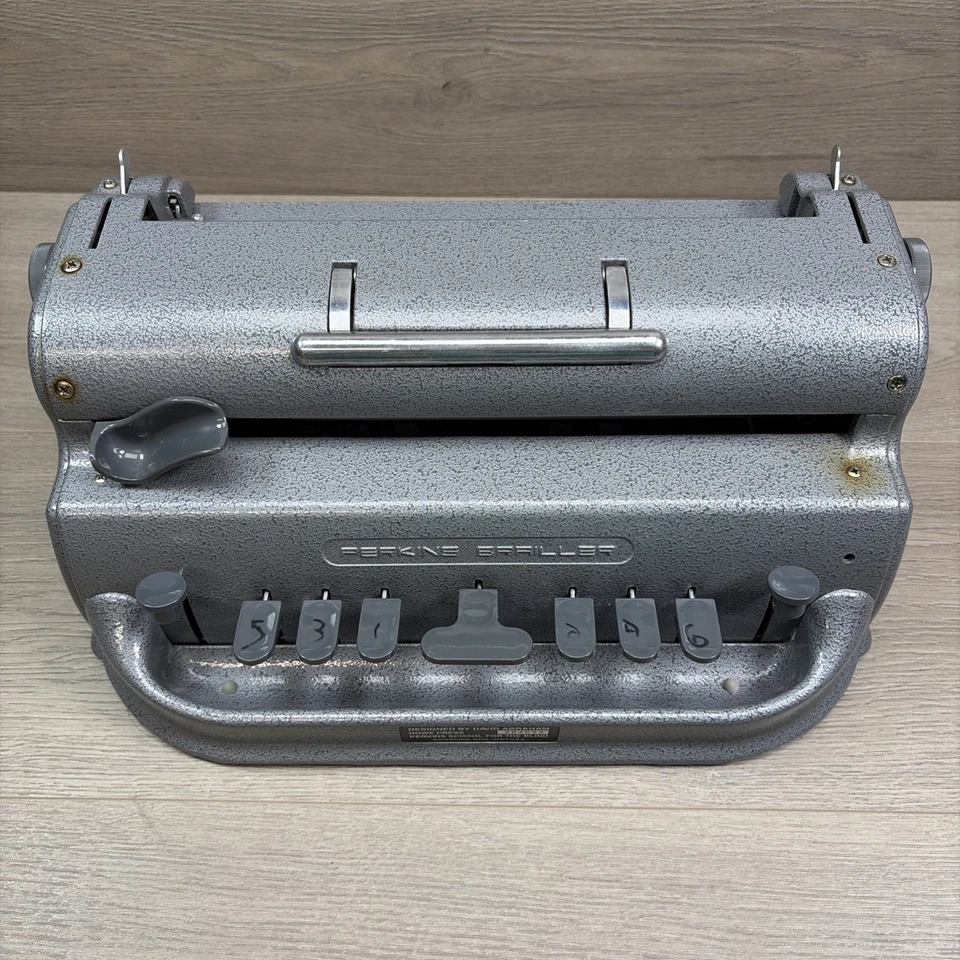 Perkins Brailler Vintage Antique David Abraham Howe Press - Not Tested - Image 2 of 4