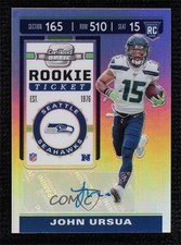 2019 Panini Contenders Optic Holo Prizm Rookie Ticket John Ursua #191 Auto ow6