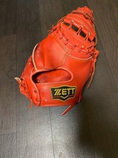 ZETT Pro Status Hardball Catcher's Mitt Genuine Leather Baseball From Japan