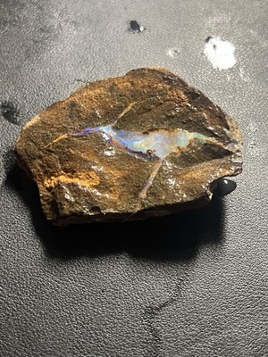 Australian Boulder Opal Rough 90 Grams Queensland Ironstone Matrix Vivid Color