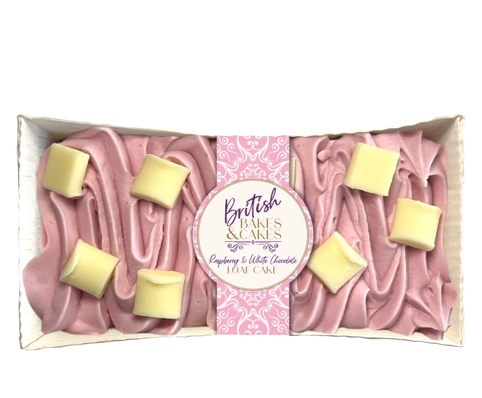 British Bakes & Cakes Raspberry Loaf Cake 290g - Pack of 3