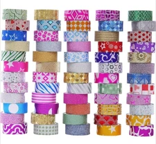 60 Rolls Glitter Washi Tape Set, Washi Masking Decorative Tapes for Christmas...