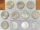 Lot of 11 Peace Silver Dollars Circ & Uncirculated 1922, 1922D, 1923, 1925 1926S — photo 3