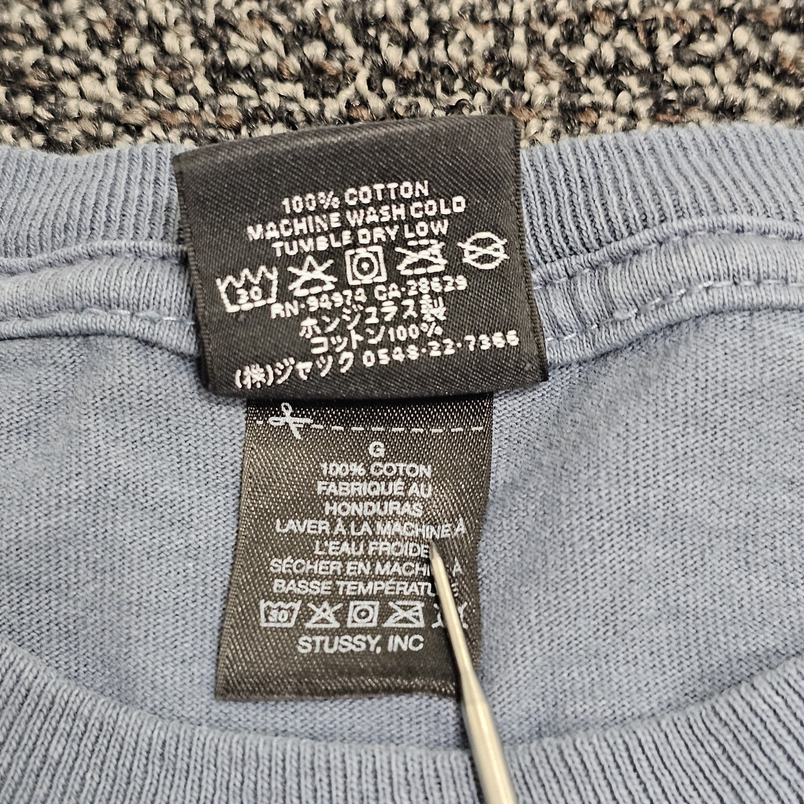 Stussy Built To Last Dyed Tee Mens Size Large thumbnail 6