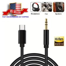 TypeC to Aux Cable USB Type-C Male To 3.5mm Cord Car AUX Music Audio Adapter
