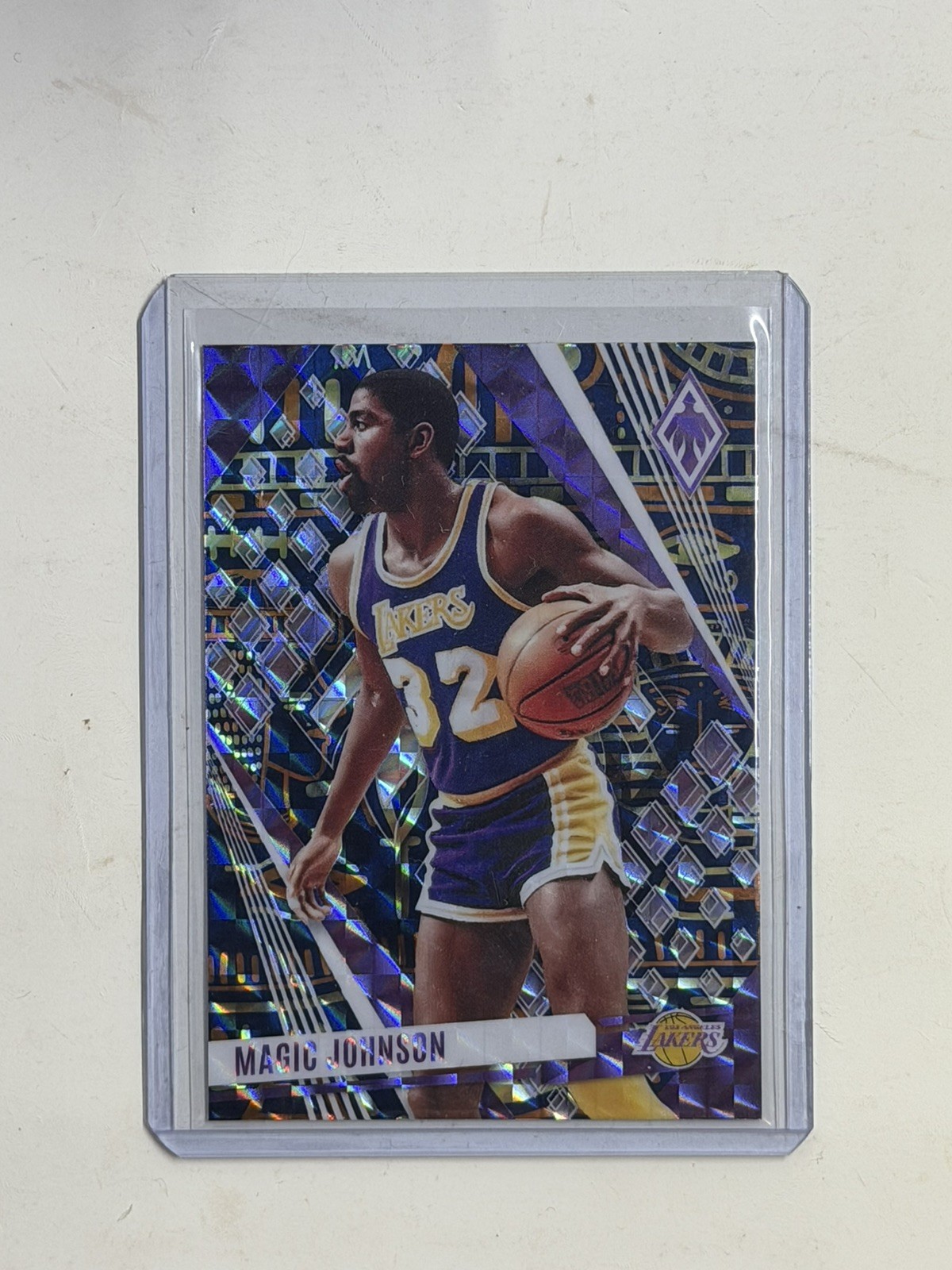 Magic Johnson 2023-24 Panini Phoenix Hieroglyphs SP #80 Los Angeles Lakers