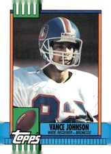 1990 Topps #38a Vance Johnson