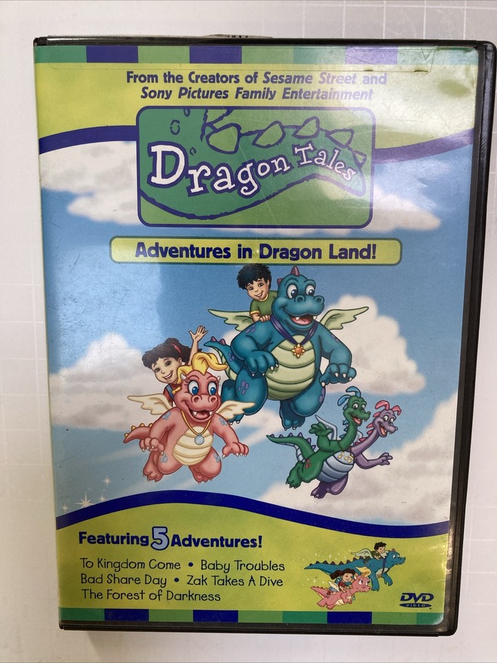 DRAGON TALES Adventures in Dragon Land DVD Featuring 5 Adventures ...