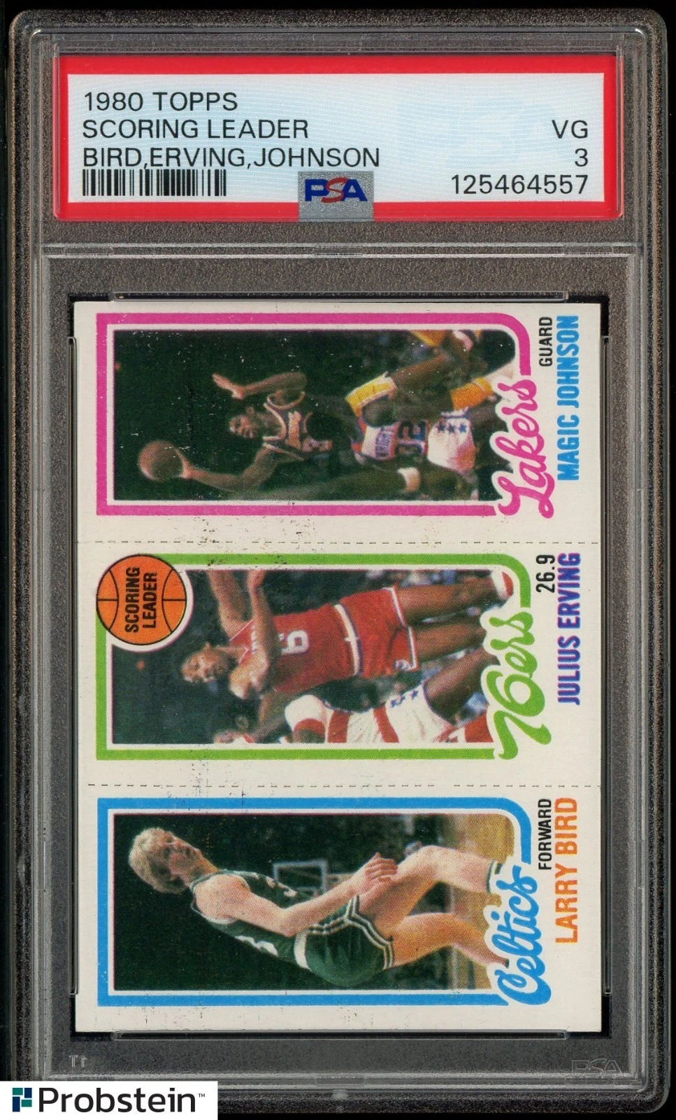 1980 Larry Bird, Julius Erving, Magic Johnson #34