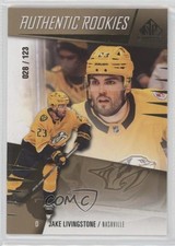 2023 Upper Deck SP Game Used Authentic Rookies Gold 28/123 Jake Livingstone 1m83