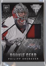 2013-14 Rookie Anthology Titanium Update Gear 5/25 Philipp Grubauer Patch 0c3