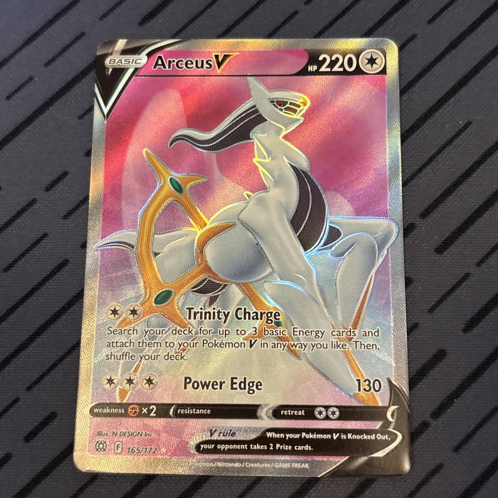 Arceus V Sword & Shield: Brilliant Stars 165/172 Full Art Pokémon TCG NM