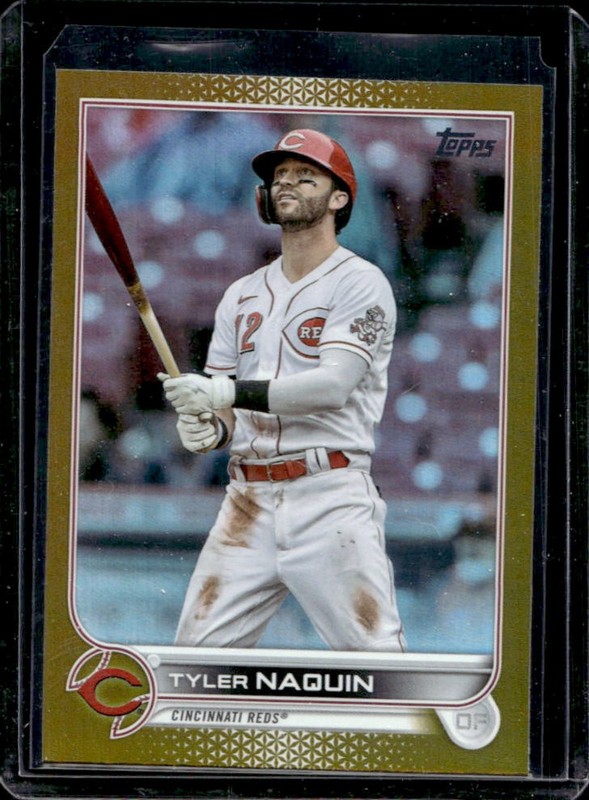 2022 Topps Update Tyler Naquin Gold Foil #US80 Reds