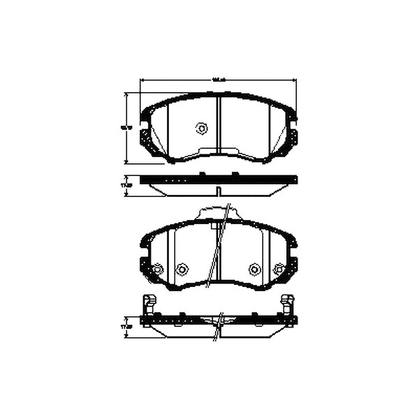 Bremsbelagsatz Scheiben 17,5 Mm Triscan FüR U.A. Hyundai Tucson-image