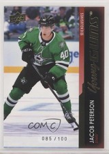 2021 Upper Deck Series 2 Young Guns UD Exclusives /100 Jacob Peterson #492 11pm