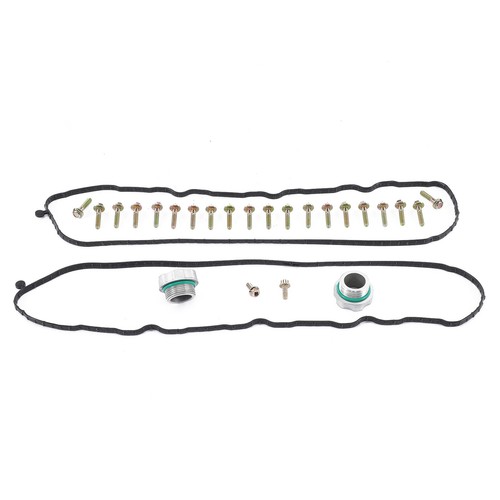 Silver Engine Valve Covers for Chevrolet GM LT Gen V 6.2L 376 14-21 Small Block - Picture 7 of 8