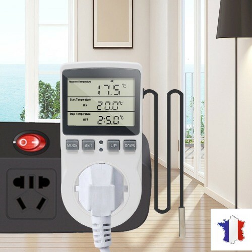 Régulateur De Température Numérique Thermomètre multifonction Thermostat Sonde - Imagen 1 de 6