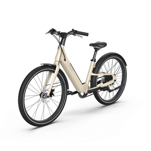 Electric Bike w/ 40 Miles Max Operating Range&25 mph Max Speed-Desert Sand/Sand