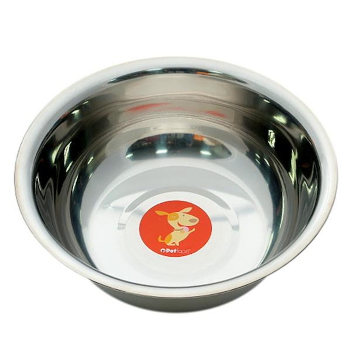 Petface Stainless Steel Dog Bowl Pet Food Water Feeding Dish Large 23cm  Diameter