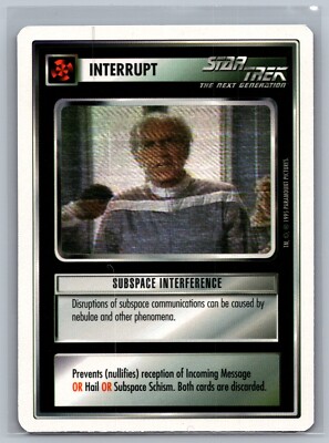 Star Trek CCG Subspace Interference TCG Decipher Premiere 1995 Beta