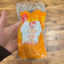 1999 McDonald's Happy Meal Toy IGGY THE IGUANA Animal 6 Ty Beanie Babies