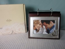 Lenox Forevermore Flip Album Wood Silverplate Heart Design Holds 40 photos 4x 6