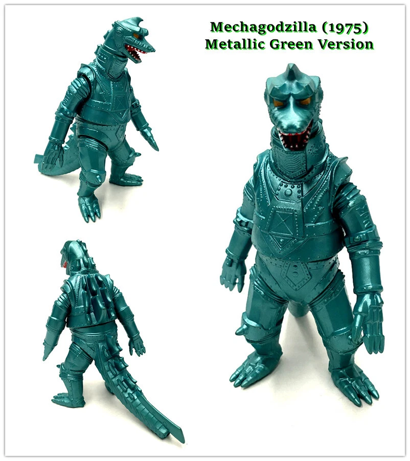 17cm Godzilla Mechagodzilla (1975) Metallic Green Version Monster Action Figures