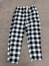 Hidden Valor Black White Plaid Pajama Pants Boys Size Medium