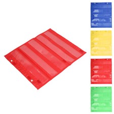Magnetic Pocket Chart for Students 5 Rows Transparent Pockets Schedule Pocket