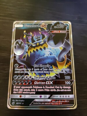 Guzzlord GX 63/111 Crimson Invasion Pokemon TCG Ultra Rare Full