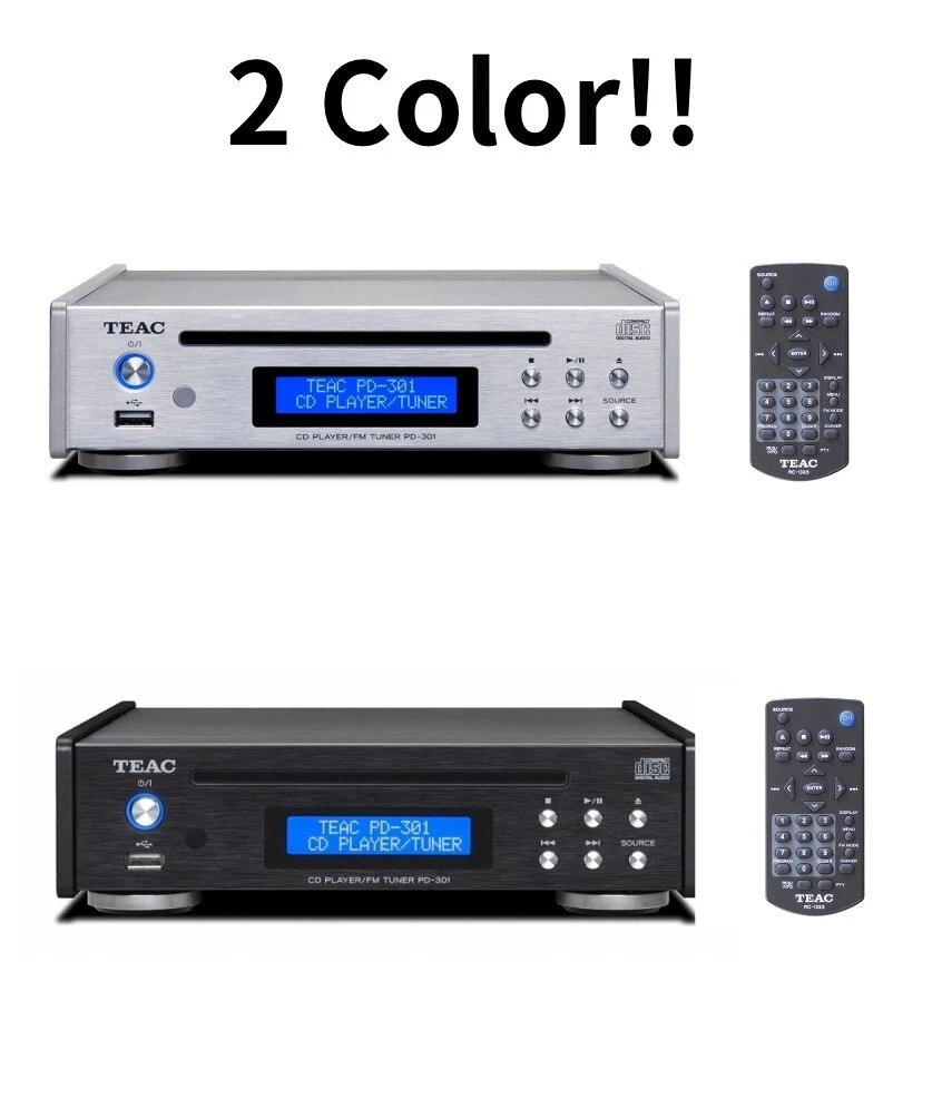 TEAC PD-301-X S シルバー（ワイドFMチューナー搭載CDプレーヤー） 
