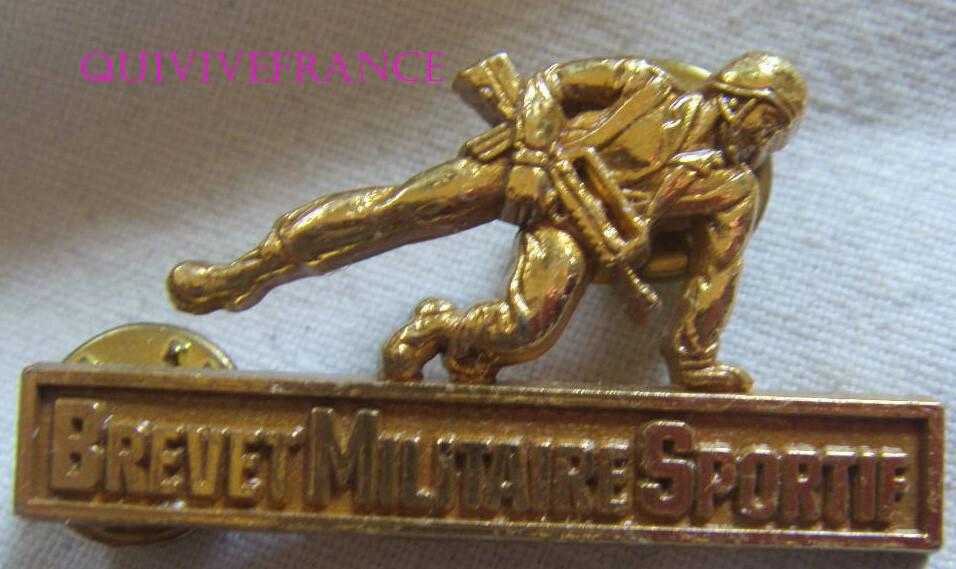 Insigne Brevet Sportif Militaire Classe Argent - IN22775, Fabrication Française, Neuf