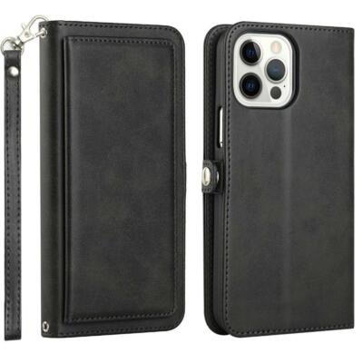 NEW For IPhone 13 Pro Max 13 Mini Double Wallet Case Leather 6 Card Slots Holder