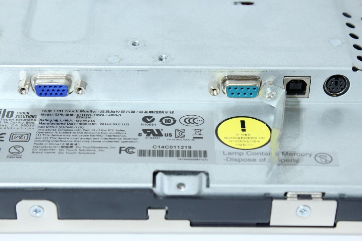 ET1537L-7CWA-1-NPB-G Elo LCD Touchscreen Monitor 15