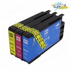3PK Color inks for HP 950XL 951 XL OfficeJet Pro 8100 8600 8615 8625
