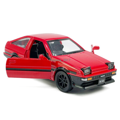 デロリアン 1/37 AE86 Model Toy Car Diecast Toy Vehicle Toys for Boys