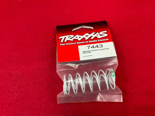 Traxxas 7441 GTR Long Shock Springs – Green 0.653 Rate Progressive Springs, Pack Of 2 For RC Car Tuning