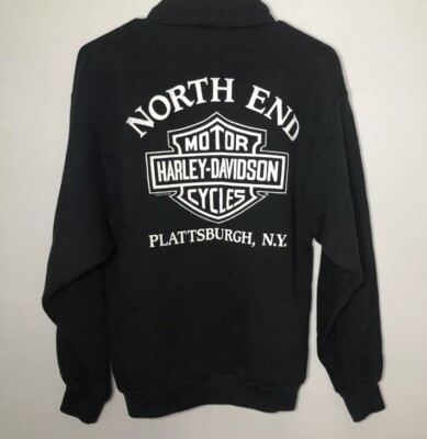 Vintage 1987 Harley Davidson Sweatshirt Quarter Zip Jerzees
